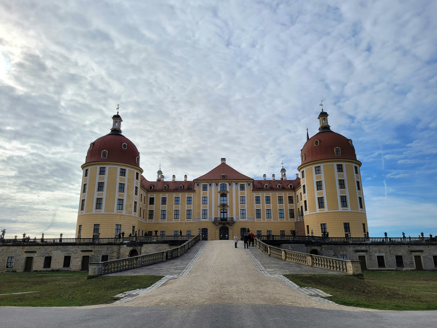 Blick auf Schloss Moritzburg 