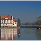 Blick auf Schloß Neuhaus am Inn