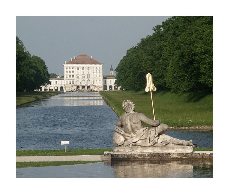 Blick auf Schloss Nymphenburg