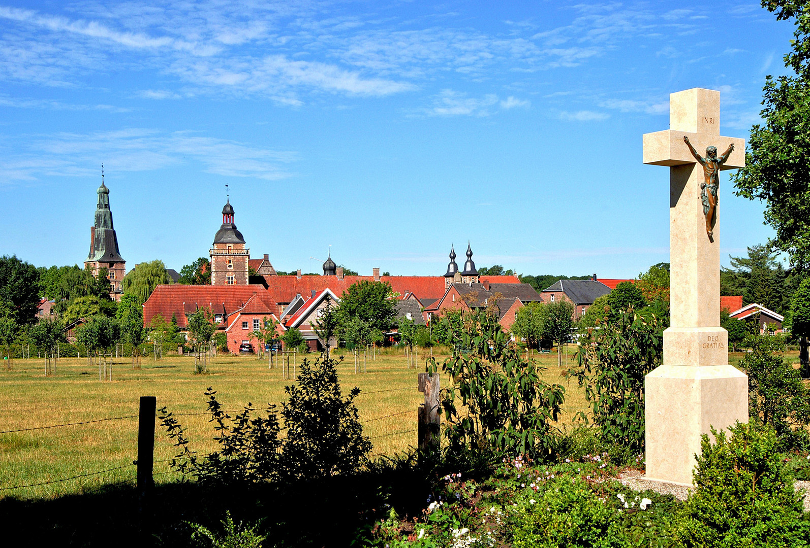 Blick auf Schloss Raesfeld...