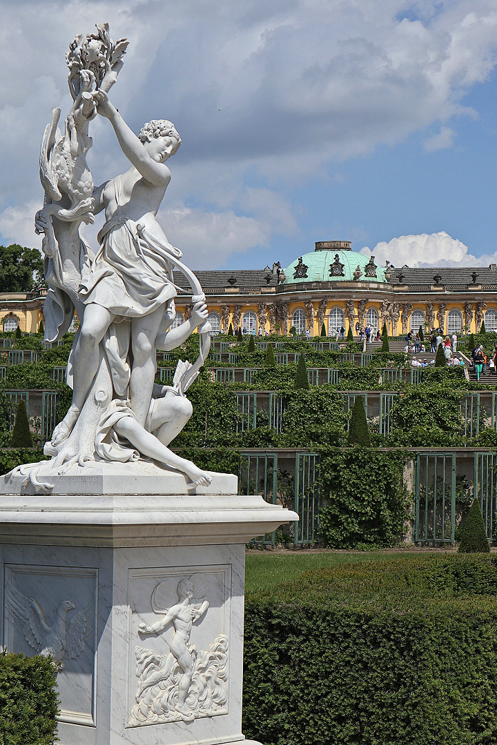 Blick auf Schloss Sanssouci