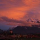 Blick auf Schloss Thun und Niesen