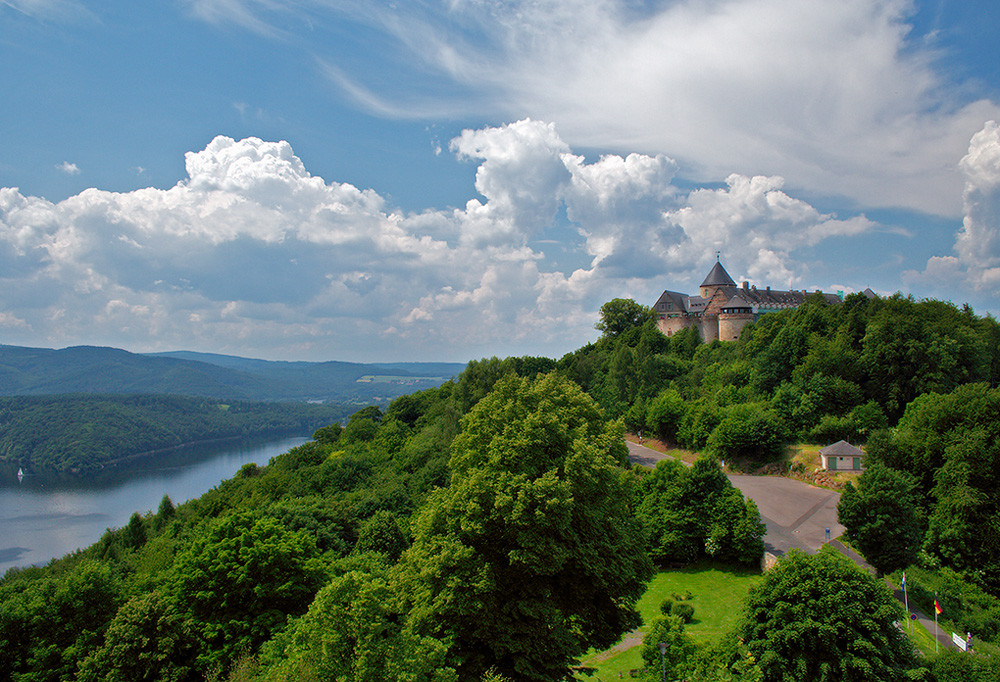 Blick auf Schloss Waldeck