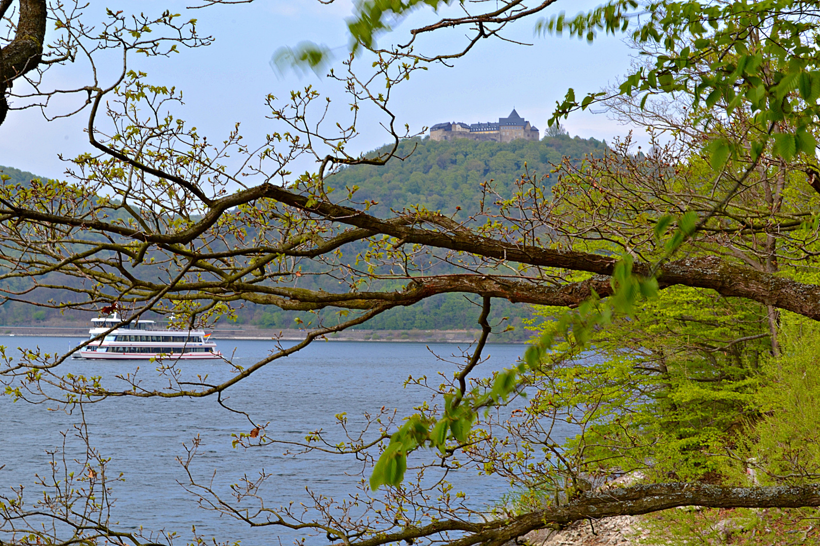 Blick auf Schloss Waldeck