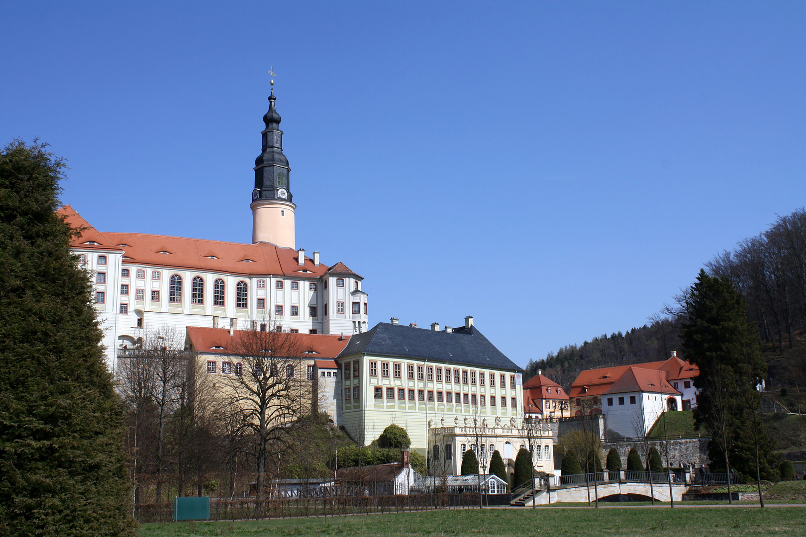 Blick auf Schloss Weesenstein