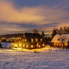 Blick auf Schneeberg mit Fundgrube Sauschwart