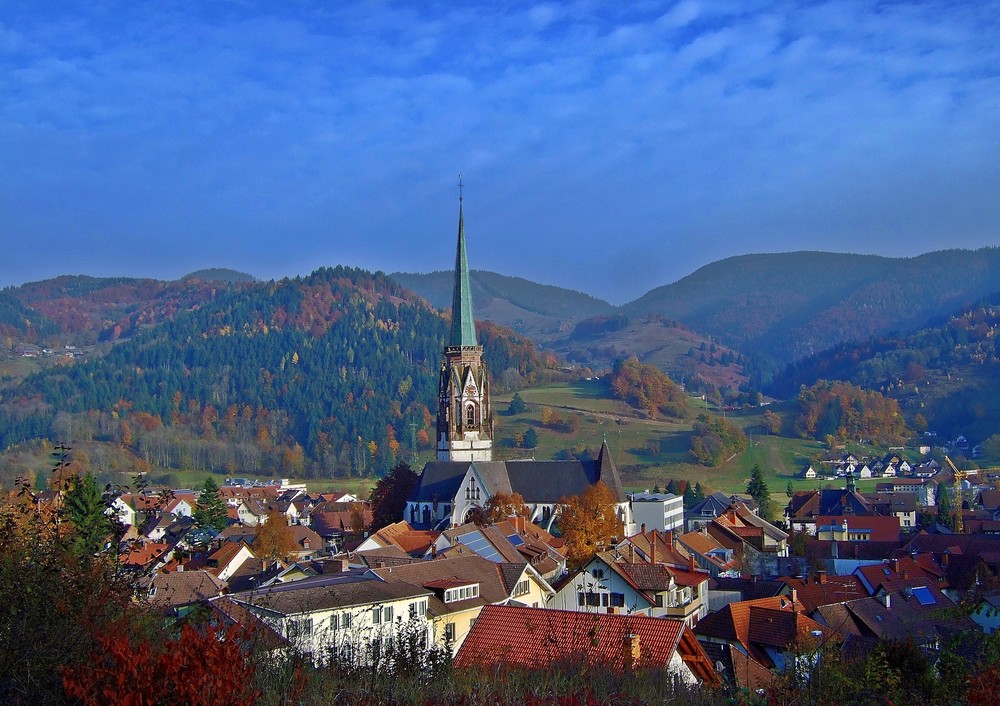 Blick auf Schönau im Schwarzwald