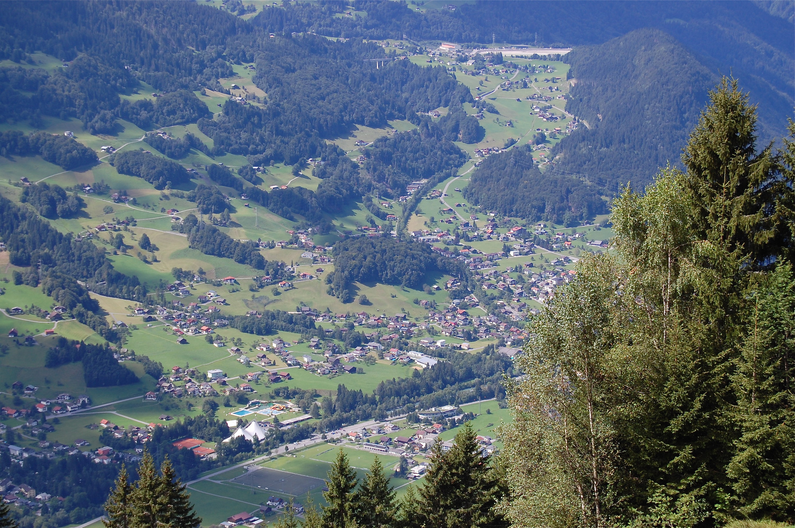 Blick auf Schruns/Tschagguns, gesehen bei einer Wanderung vom Hochjoch