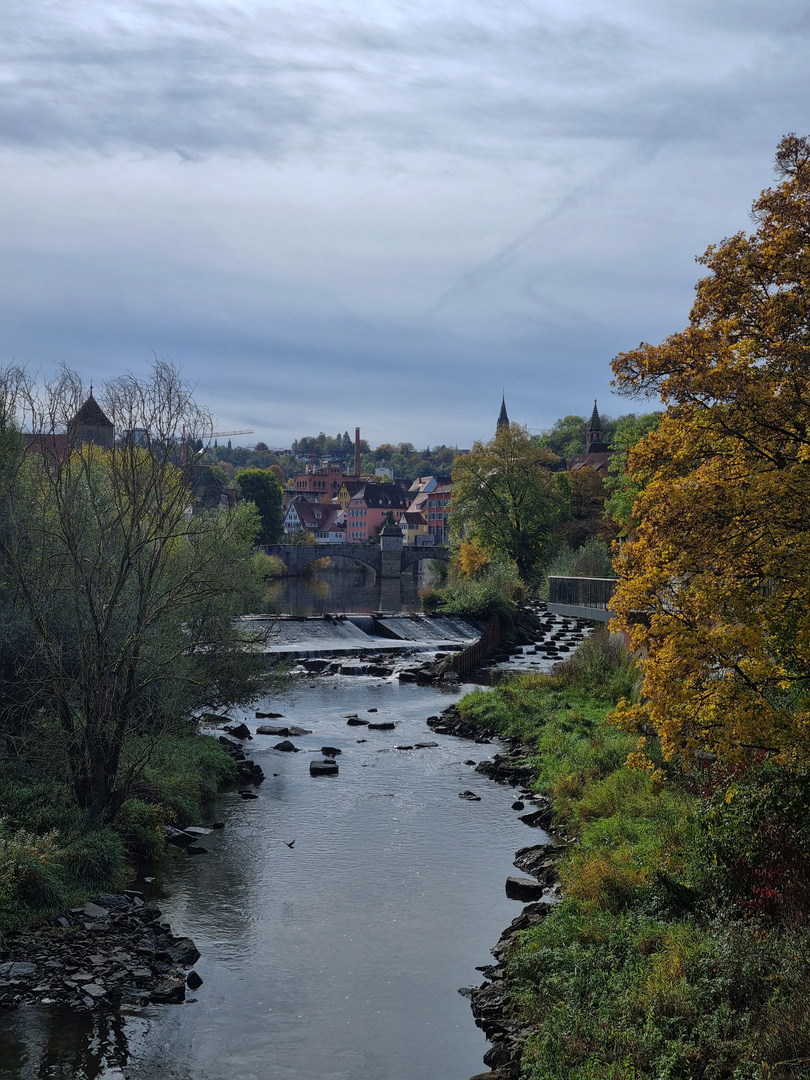 "Blick auf Schwäbisch Hall"