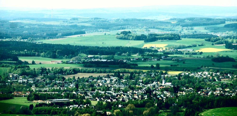 Blick auf Schwarzenbach a.d. Saale