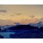 Blick auf Schweizer Berge