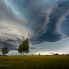 Blick auf schweres Unwetter in Zwiesel 