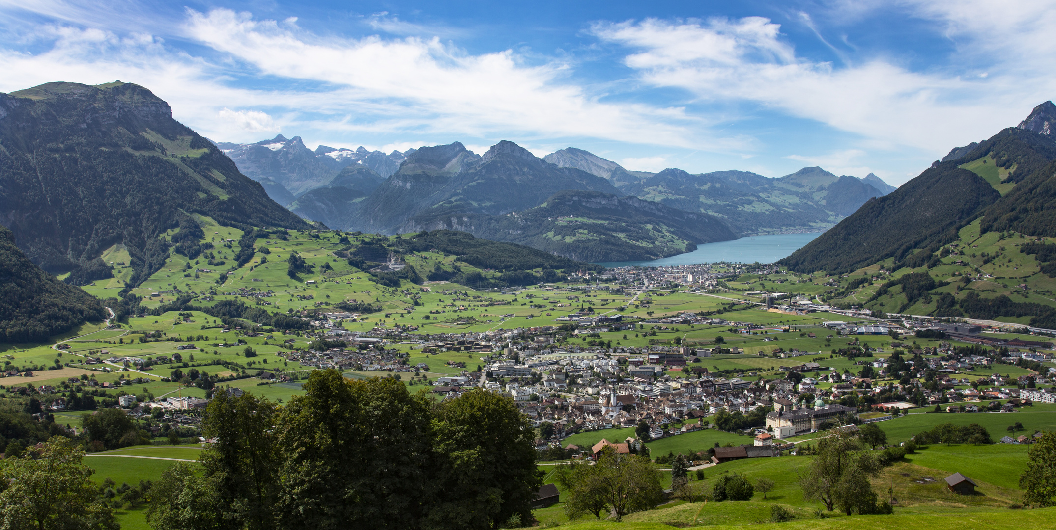 Blick auf Schwyz