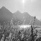 blick auf see und berge