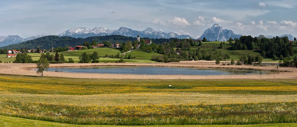 Blick auf Seeg im Allgäu