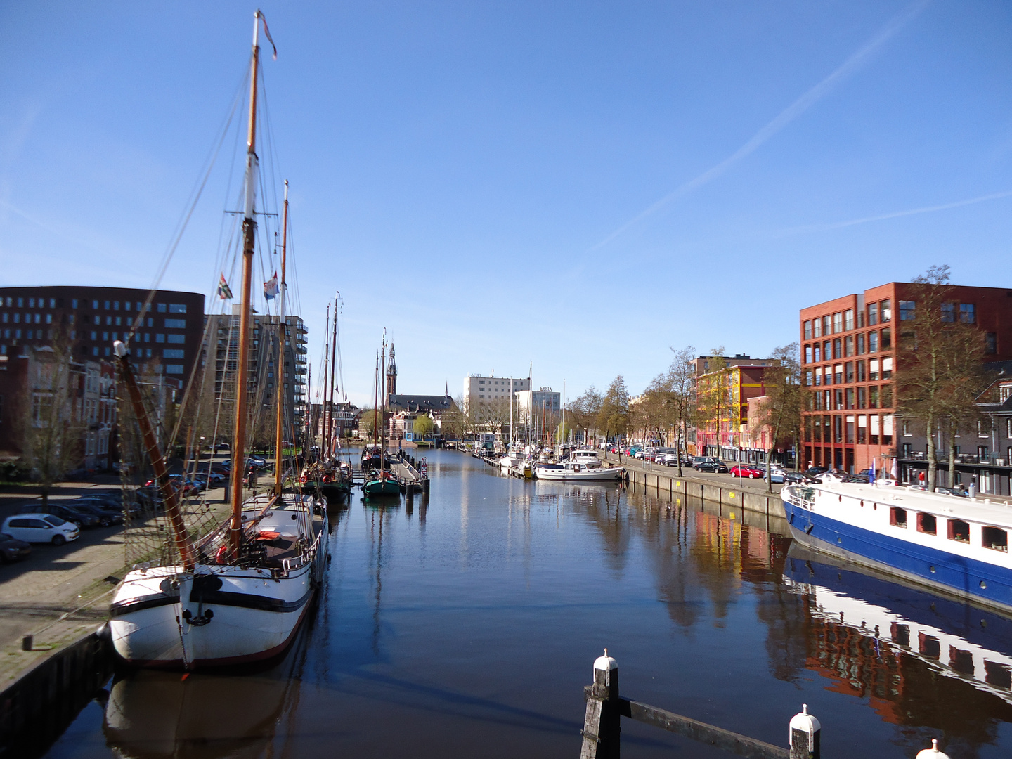 Blick auf Segelschiffe, Groningen