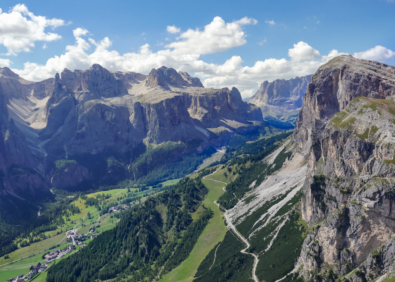 Blick auf Sellamassiv Südtirol 2016