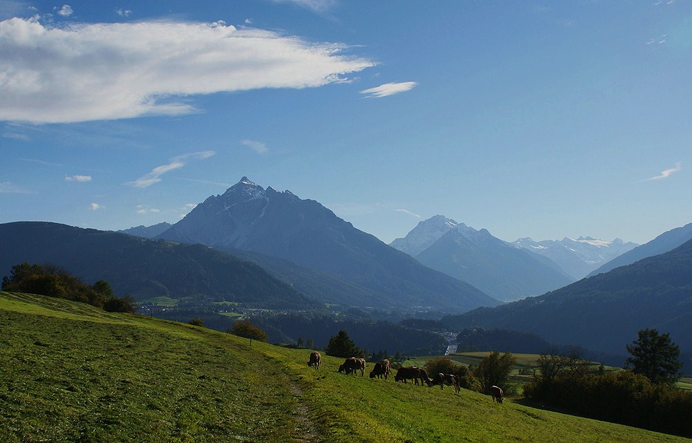 Blick auf Serles