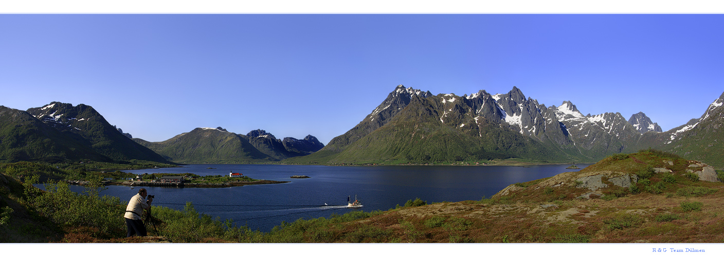 Blick auf Sildpollen im Austnesfjord