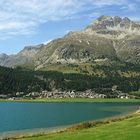 Blick auf Silvaplana im Engadin. (CH)