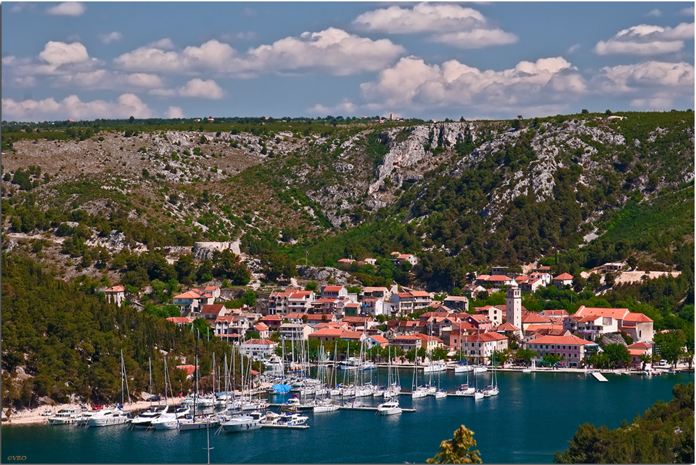 Blick auf Skradin