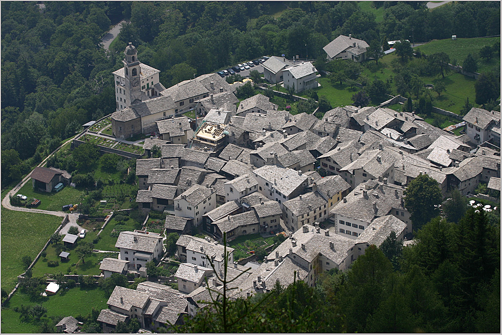 Blick auf Soglio