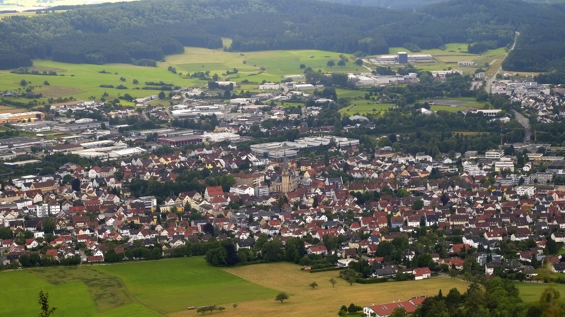 Blick auf Spaichingen