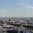 Blick auf Speicherstadt bis Elbbrücken