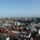 Blick auf Speicherstedt und Elbphilharmonie vom Turm des Michel