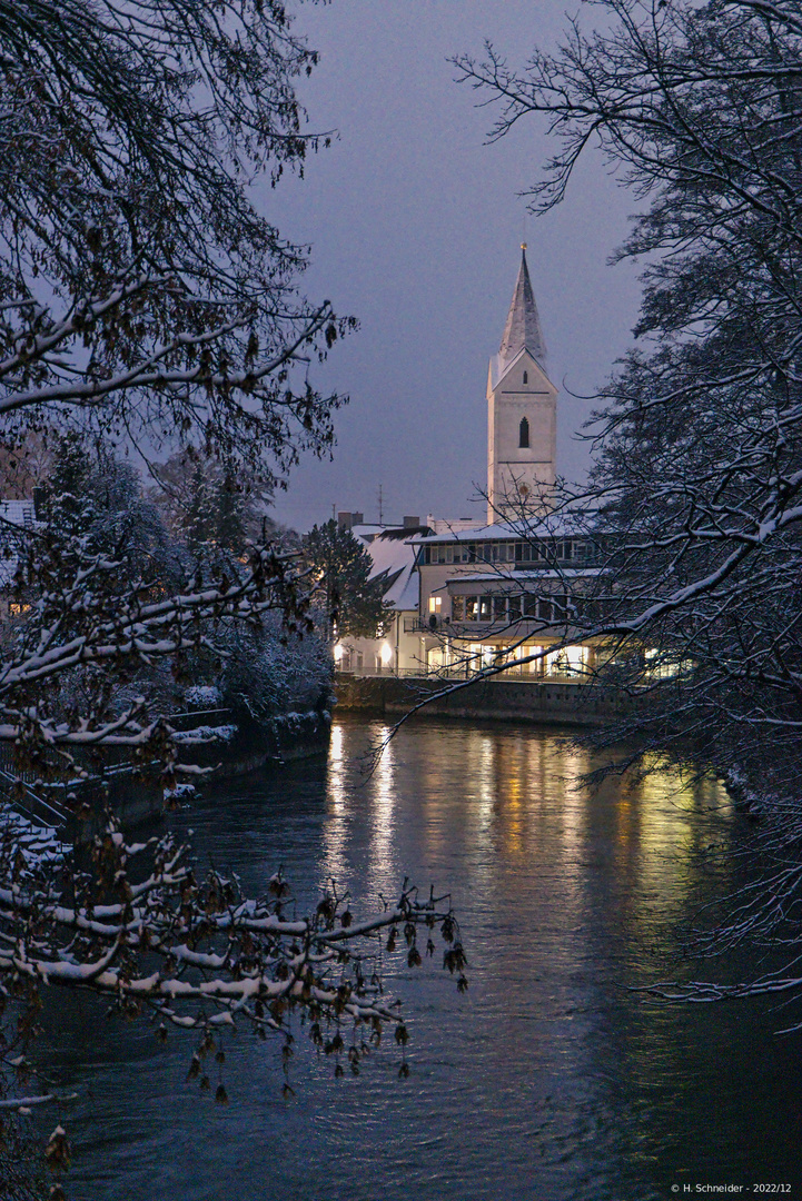 Blick auf St. Leonhard in Fürstenfeldbruck