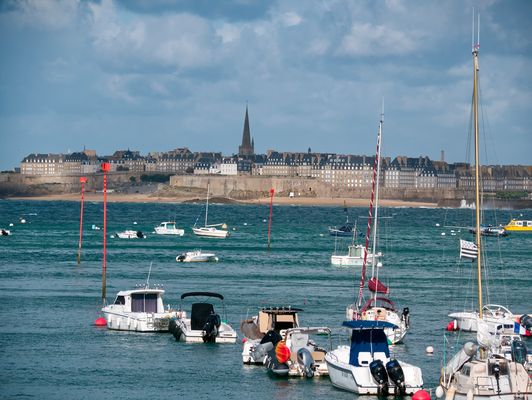 Blick auf St. Malo (Bretagne)