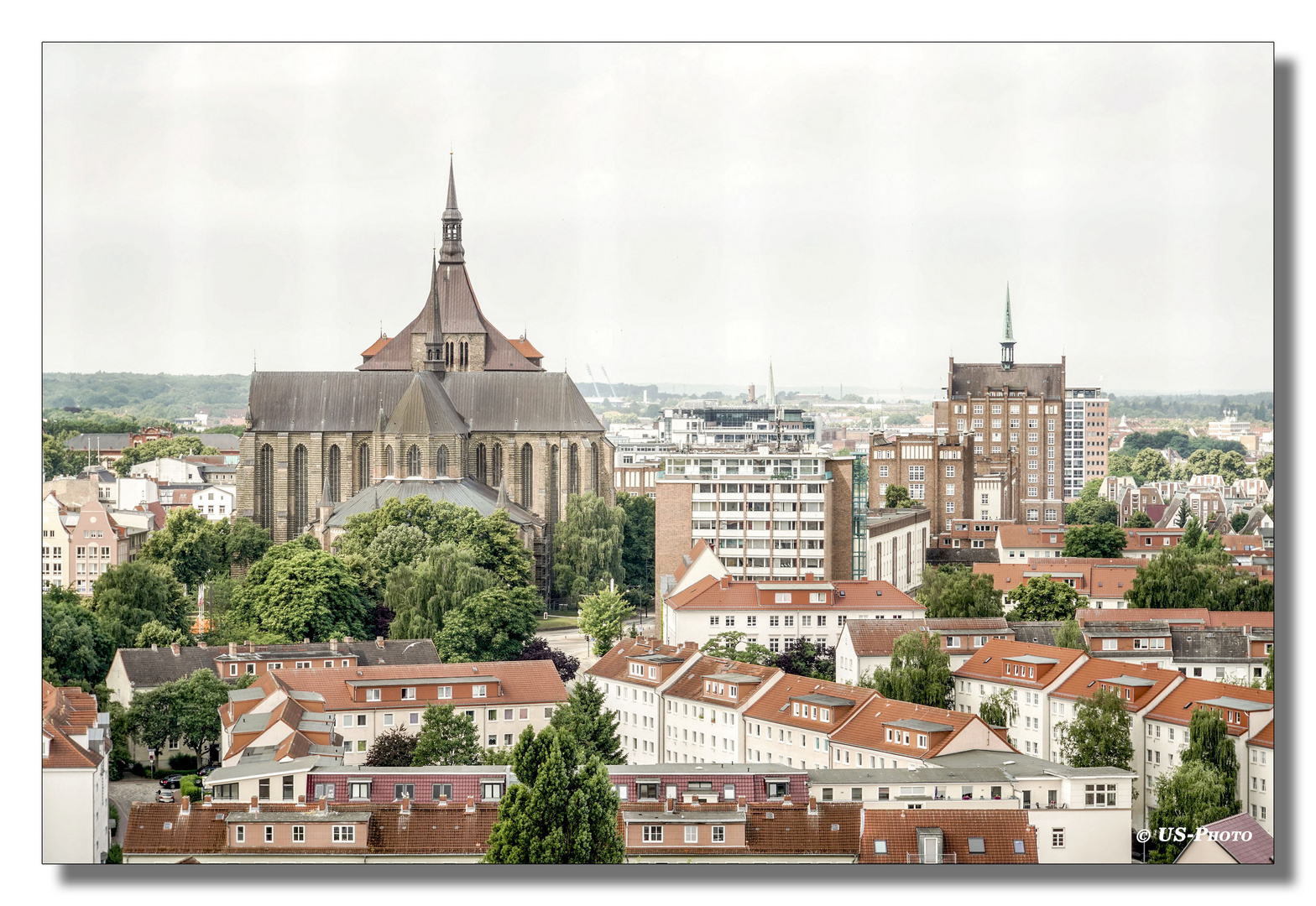 Blick auf St.-Marien-Kirche zu Rostock