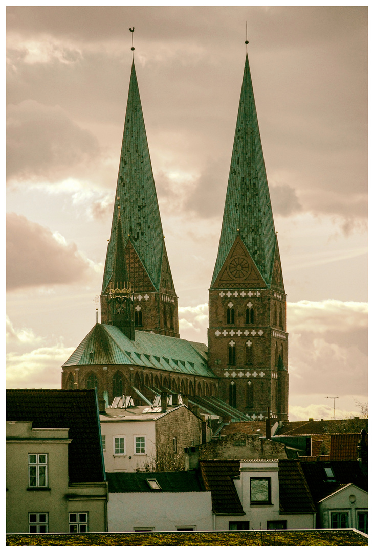 Blick auf St. Marien - Lübeck