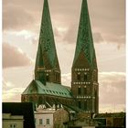 Blick auf St. Marien - Lübeck