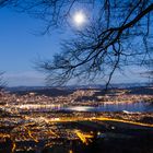 Blick auf Stadt Zürich bei Nacht