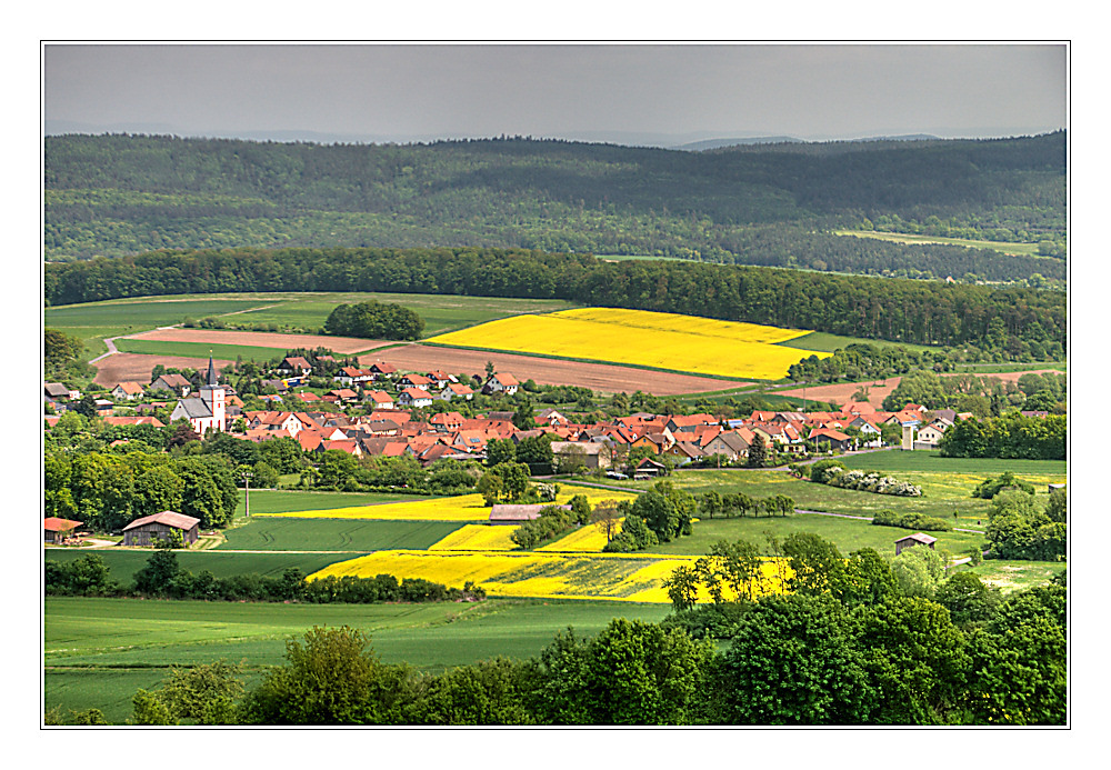 blick auf stetten (bayrische rhön)