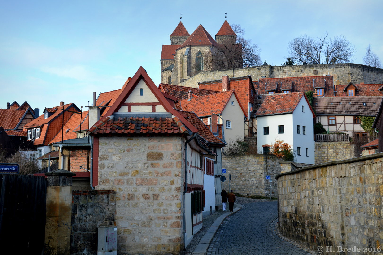 Blick auf Stift Quedlinburg