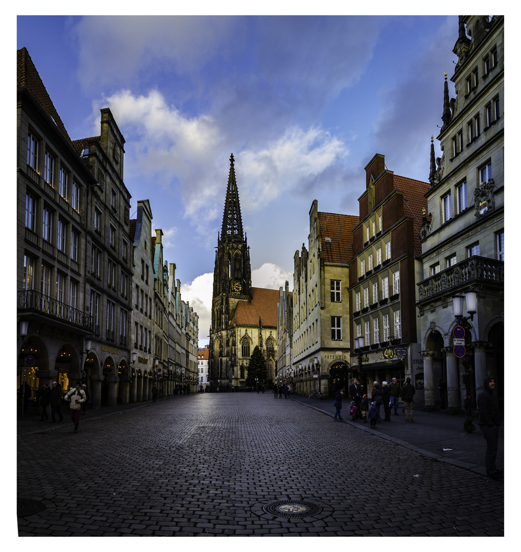 Blick auf St.Lamberti  in Münster