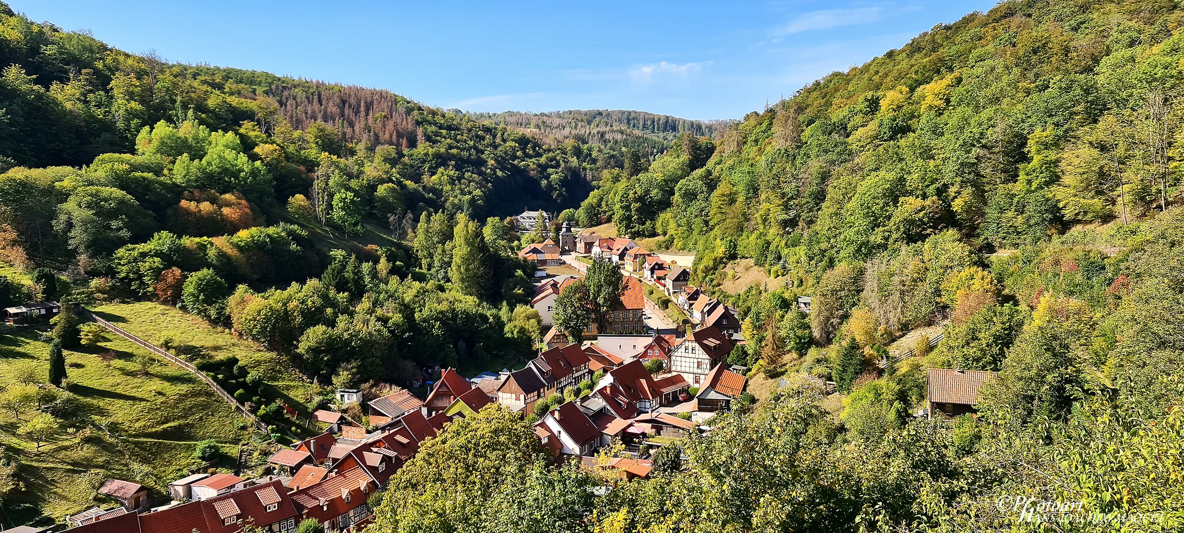 Blick auf Stolberg - Harz