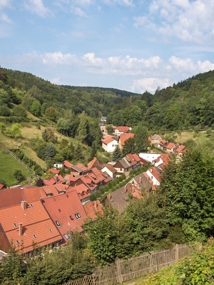 Blick auf Stolberg im Harz