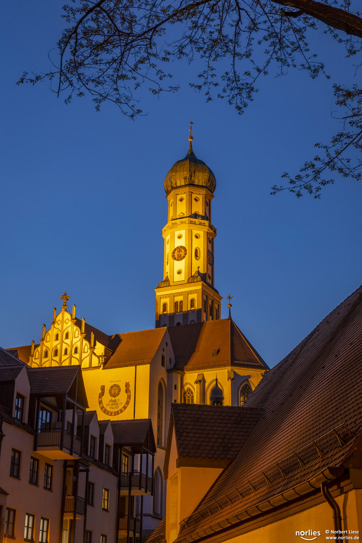 Blick auf St.Ulrich und Afra