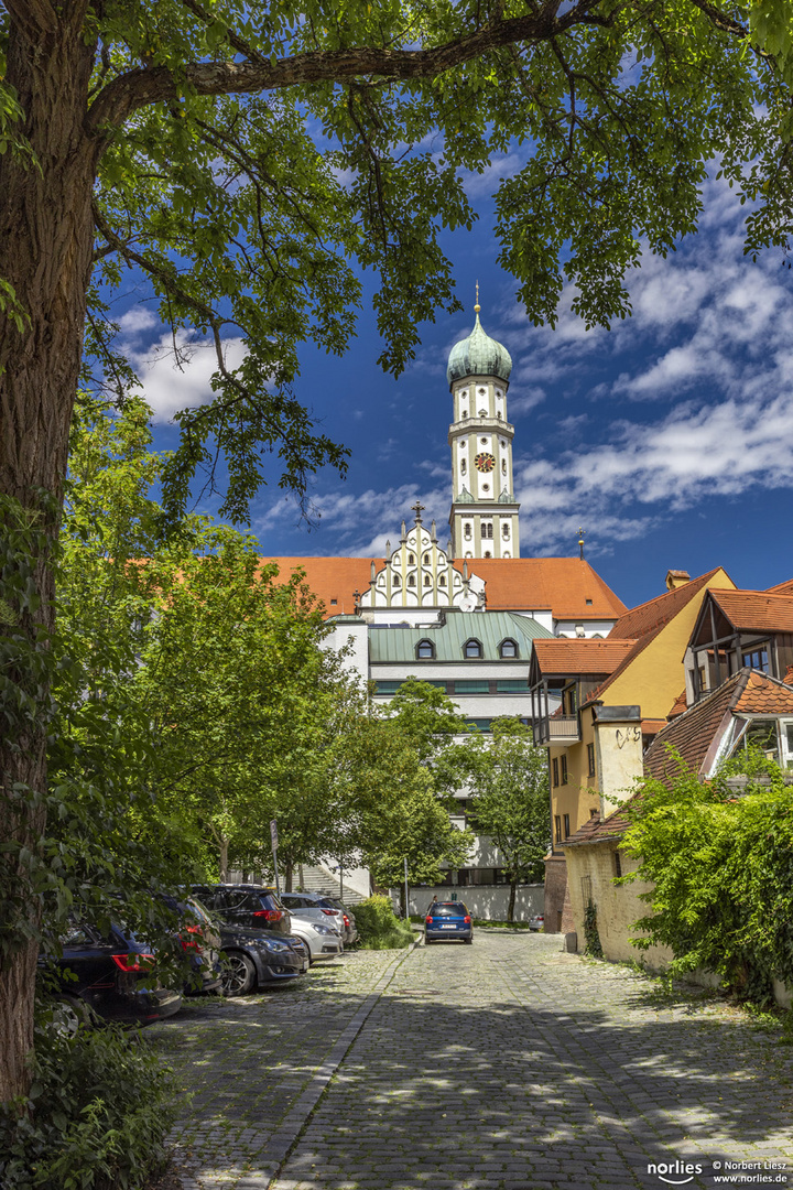 Blick auf St.Ulrich und Afra