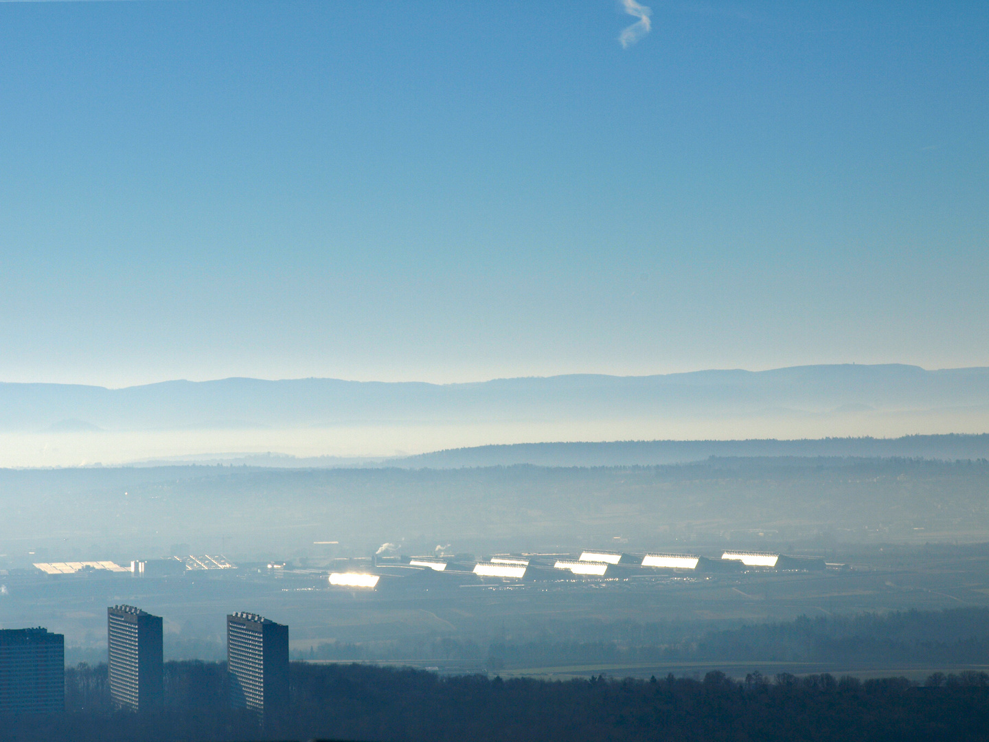 Blick auf Stuttgart vom Fernsehturm