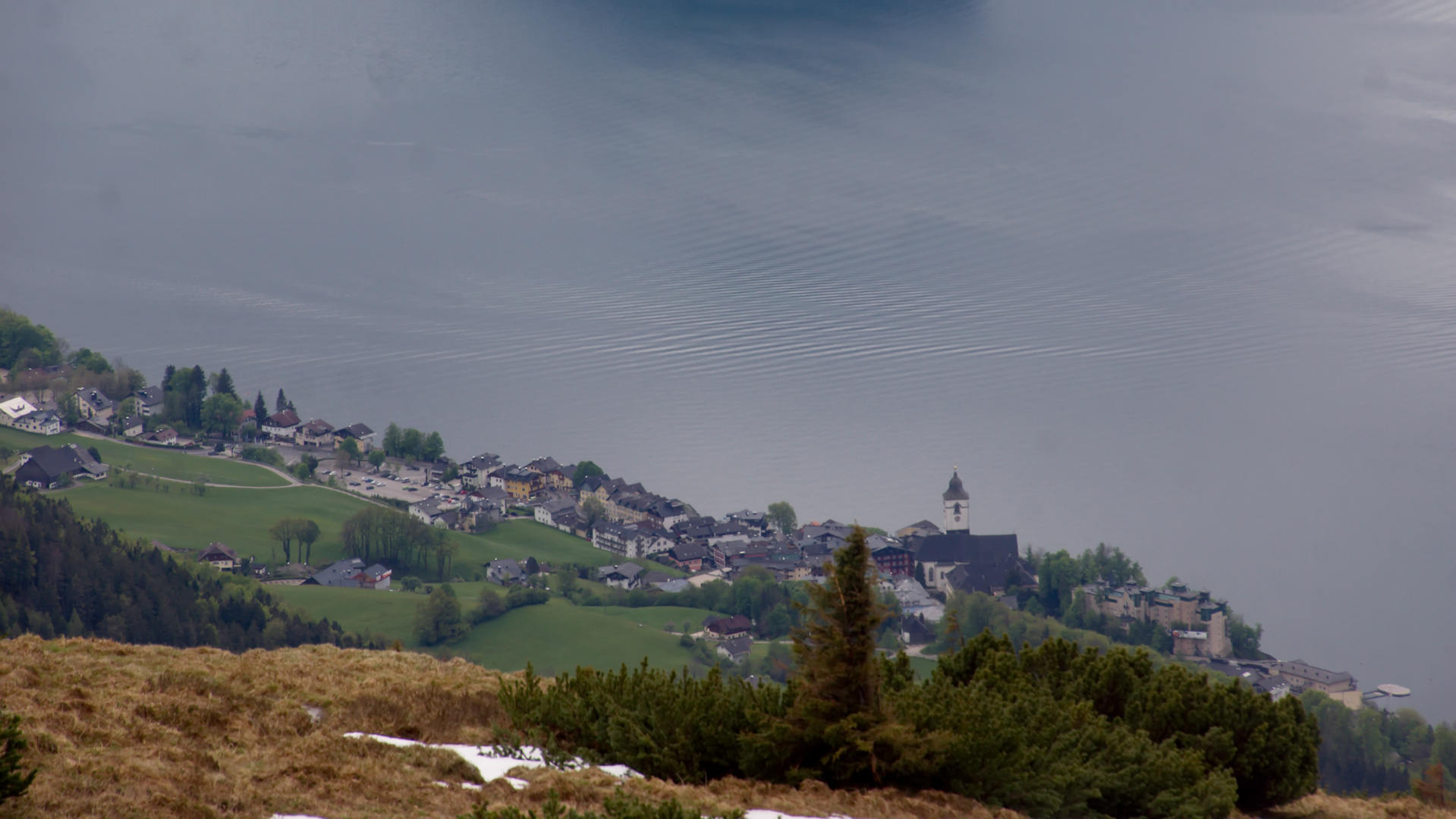 Blick auf St.Wolfgang vom Schafberg aus