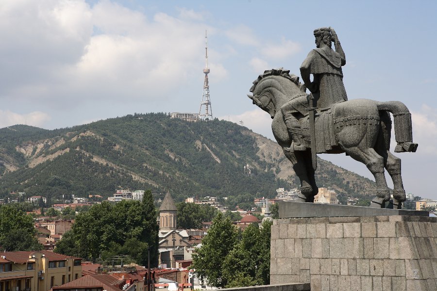 Blick auf Tbilisi - Tiflis - Georgien