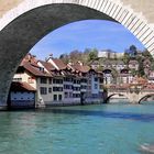 Blick auf Teil von Altstadt von Bern, Schweiz