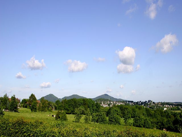 ..Blick auf Teile des Siebengebirge