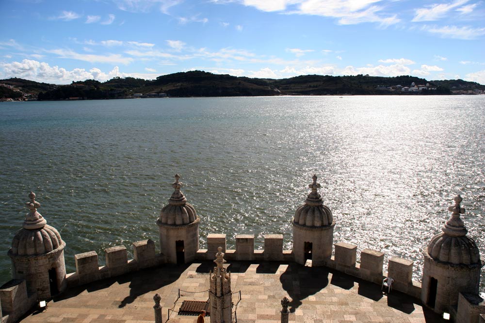 BLICK AUF TEJO VON TORRE DE BELEM