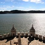 BLICK AUF TEJO VON TORRE DE BELEM