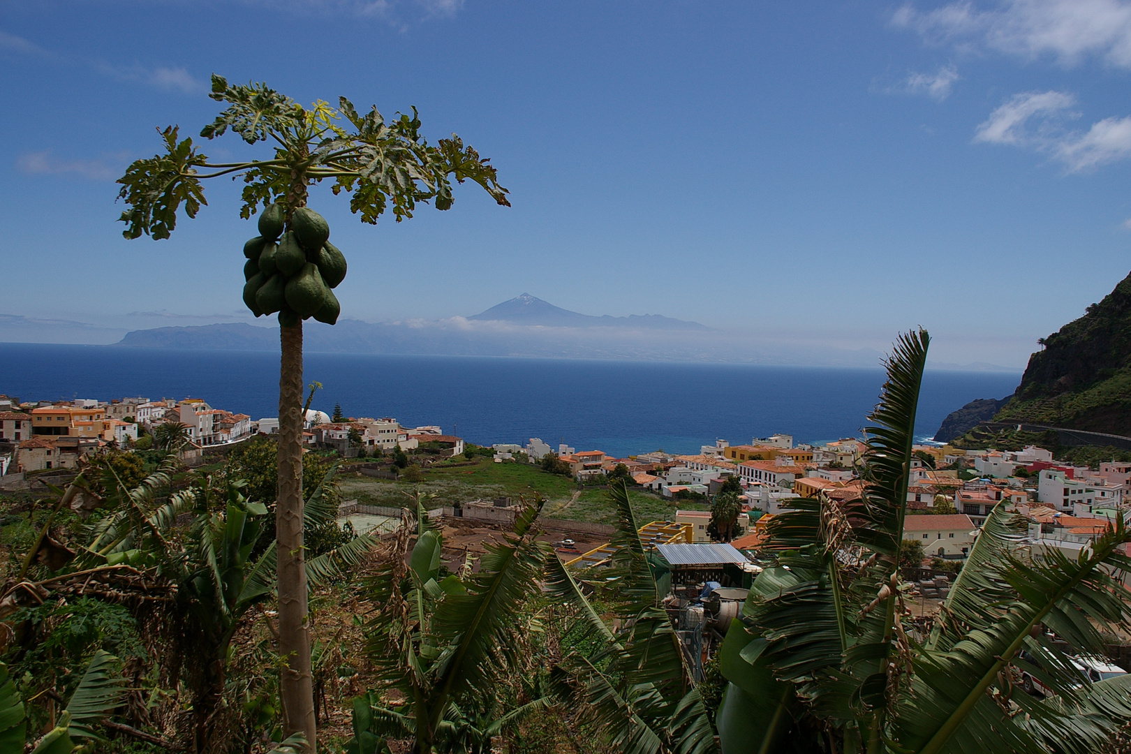 Blick auf Teneriffa von Agulo